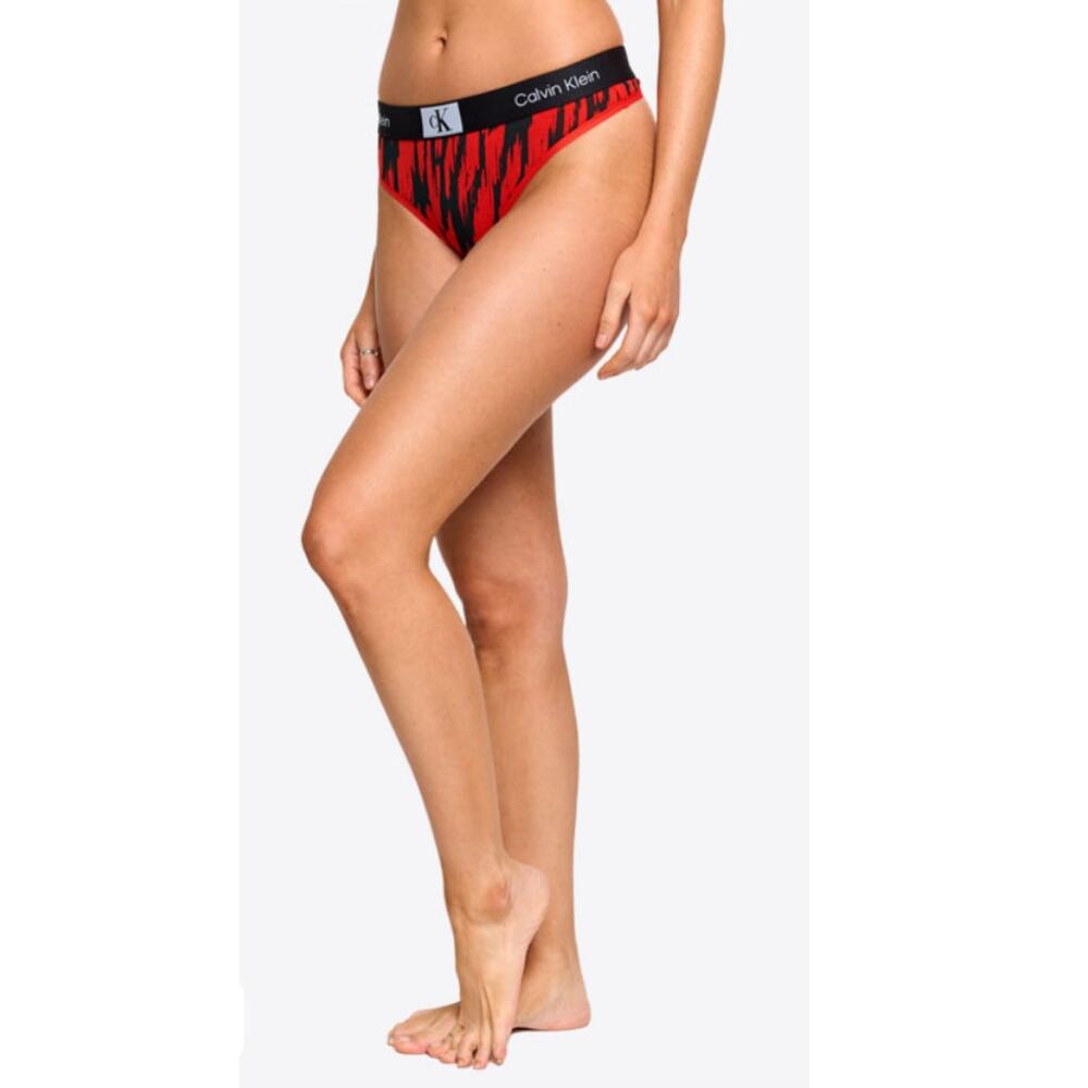 Calvin Klein Women's Red Colaless Thong Panties Size XS - Picture 2 of 6